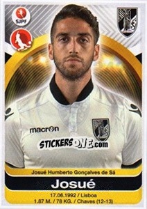 Sticker Josue - Futebol 2016-2017 n. 342 - Panini