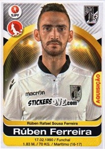 Sticker Ruben Ferreira - Futebol 2016-2017 - Panini