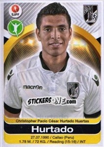 Sticker Hurtado - Futebol 2016-2017 n. 351 - Panini