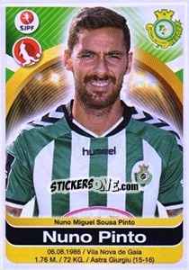 Sticker Nuno Pinto - Futebol 2016-2017 - Panini