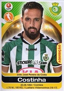 Sticker Costinha - Futebol 2016-2017 n. 363 - Panini