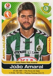 Sticker Joao Amaral - Futebol 2016-2017 - Panini