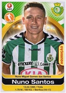 Sticker Nuno Santos - Futebol 2016-2017 - Panini