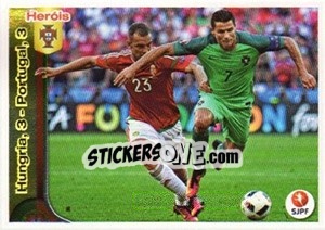 Sticker Hungria, 3 - Portugal, 3 - Futebol 2016-2017 n. 373 - Panini