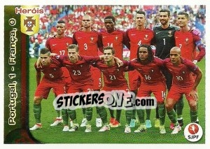 Sticker Portugal, 1 - Franca, 0 - Futebol 2016-2017 - Panini