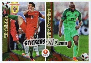 Sticker Vieirinha / Danilo Pereira - Futebol 2016-2017 n. 385 - Panini