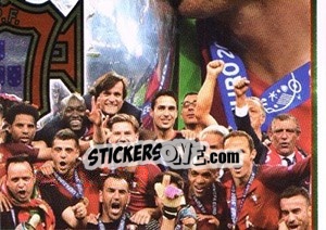 Sticker Herois do Portugal (Puzzel 4) - Futebol 2016-2017 n. 398 - Panini