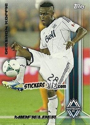 Sticker Gershon Koffie - MLS 2013 - Topps
