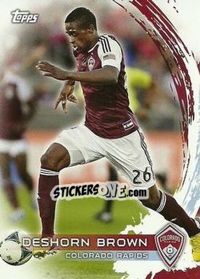 Sticker Deshorn Brown - MLS 2014 - Topps