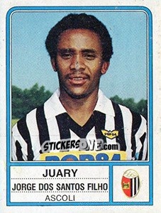 Sticker Juary Jorge Dos Santos Filho - Calciatori 1983-1984 n. 4 - Panini