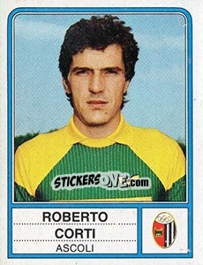 Sticker Roberto Corti - Calciatori 1983-1984 - Panini