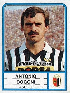 Sticker Antinio Bogoni - Calciatori 1983-1984 n. 6 - Panini