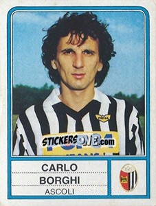 Cromo Carlo Borghi - Calciatori 1983-1984 - Panini