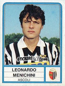 Sticker Leonardo Menichini - Calciatori 1983-1984 n. 9 - Panini