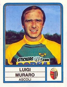 Sticker Luigi Muraro - Calciatori 1983-1984 - Panini