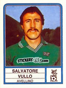 Cromo Salvatore Vullo - Calciatori 1983-1984 - Panini