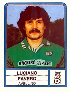 Sticker Luciano Favero - Calciatori 1983-1984 - Panini