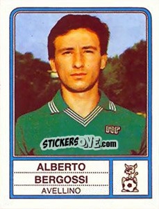 Sticker Alberto Bergossi - Calciatori 1983-1984 - Panini