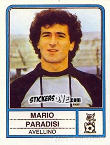 Sticker Mario Paradisi - Calciatori 1983-1984 - Panini
