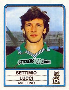Sticker Settimio Lucci - Calciatori 1983-1984 - Panini