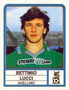 Sticker Settimio Lucci - Calciatori 1983-1984 n. 34 - Panini