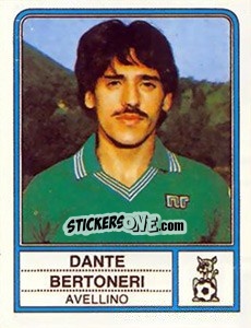 Sticker Dante Bertoneri - Calciatori 1983-1984 - Panini