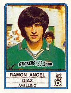 Sticker Ramon Angel Diaz - Calciatori 1983-1984 - Panini