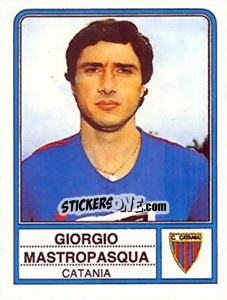 Sticker Giorgio Mastropasqua - Calciatori 1983-1984 n. 40 - Panini