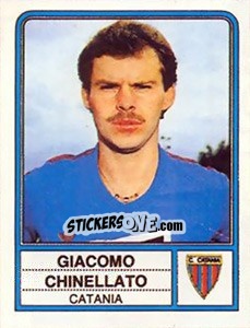 Sticker Giacomo Chinellato - Calciatori 1983-1984 n. 52 - Panini