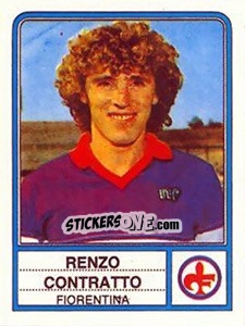 Sticker Renzo Contratto - Calciatori 1983-1984 - Panini