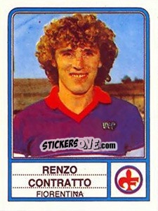 Sticker Renzo Contratto - Calciatori 1983-1984 n. 58 - Panini
