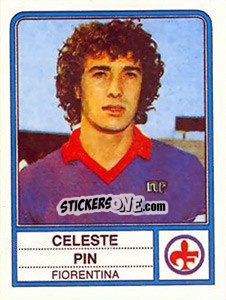 Figurina Celeste Pin - Calciatori 1983-1984 - Panini