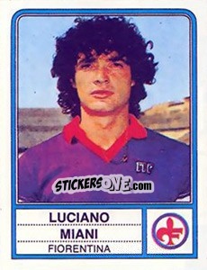 Figurina Luciano Miani - Calciatori 1983-1984 - Panini