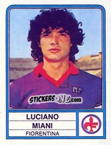 Sticker Luciano Miani - Calciatori 1983-1984 n. 73 - Panini