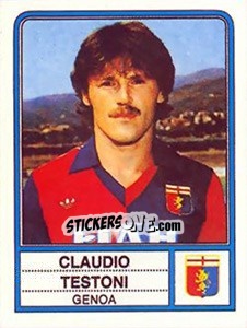 Sticker Claudio Testoni - Calciatori 1983-1984 - Panini