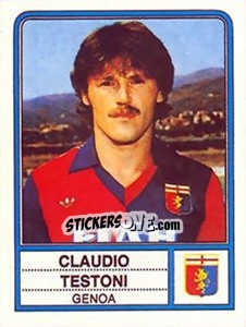 Sticker Claudio Testoni - Calciatori 1983-1984 n. 77 - Panini