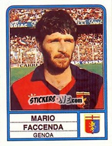 Sticker Mario Faccenda - Calciatori 1983-1984 - Panini