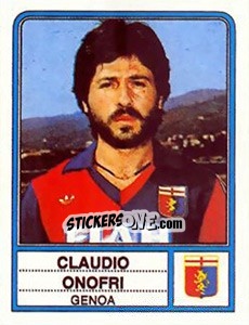 Sticker Claudio Onofri - Calciatori 1983-1984 n. 82 - Panini