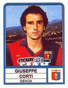 Sticker Giuseppe Corti - Calciatori 1983-1984 n. 85 - Panini