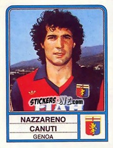 Sticker Nazzareno Canuti - Calciatori 1983-1984 - Panini