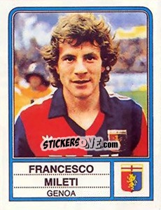 Sticker Francesco Mileti - Calciatori 1983-1984 n. 91 - Panini