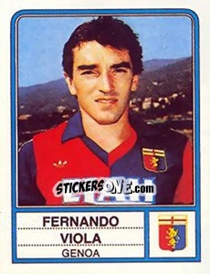 Cromo Fernando Viola - Calciatori 1983-1984 - Panini