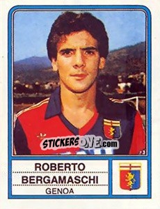 Sticker Roberto Bergamaschi - Calciatori 1983-1984 - Panini