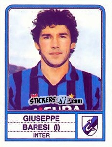 Cromo Giuseppe Baresi - Calciatori 1983-1984 - Panini