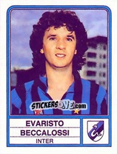 Sticker Evaristo Beccalossi - Calciatori 1983-1984 - Panini