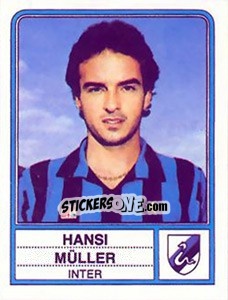 Figurina Hansi Müller - Calciatori 1983-1984 - Panini