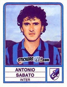 Sticker Antonio Sabato - Calciatori 1983-1984 n. 105 - Panini