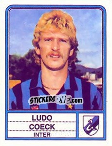 Sticker Ludo Coeck - Calciatori 1983-1984 n. 106 - Panini