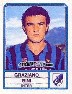 Sticker Graziano Bini - Calciatori 1983-1984 - Panini