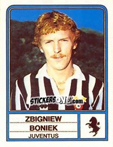 Sticker Zbigniew Boniek - Calciatori 1983-1984 n. 118 - Panini
